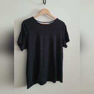 Croft & Barrow The Classic Tee Cotton Scoopneck, Women's XL, Black